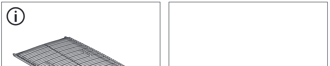 Illustration for assembly note: Information panel shows two slat-base variants and indicates to continue according to the matching bed base type.
