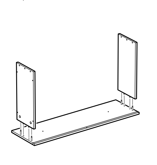 Diagram for step 60: Align the mirrored pair of side panels onto the base panel and seat them onto the connector pins.